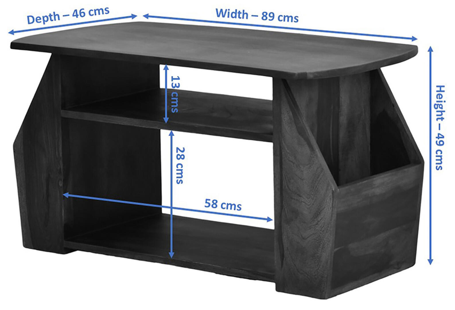 Bella Side Table/Magazine Rack